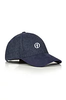 g.THE OPEN DUNDAS The Open Mens and Ladies Tweed Winter Golf Cap - Navy Herringbone