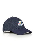 g.RYDER CUP DUNDAS Ryder Cup Mens and Ladies Tweed Winter Golf Cap - Navy Herringbone