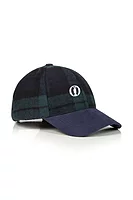 g.THE OPEN DUNDAS The Open Mens and Ladies Tweed Winter Golf Cap - Tartan/Navy