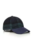g.DUNDAS Mens and Ladies Tweed Winter Golf Cap - Tartan/Navy