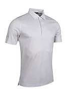 g.DUNKELD Flag Print Mercerised Cotton Golf Shirt - White/Linen