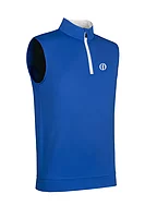 g.THE OPEN DUNNET The Open Quarter Zip Lightweight Performance Golf Slipover - Ascot Blue/White