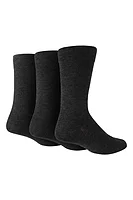 g.LYTHAM 3 Pair Bamboo Plain Socks - Charcoal Tones