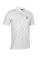 g.RYDER CUP EAGLE Ryder Cup Eagle Bird Print Performance Golf Shirt - White/Light Grey