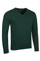 g.EDEN V Neck Cotton Lightweight Golf Sweater - Bottle