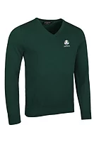 g.RYDER CUP EDEN Ryder Cup V Neck Cotton Lightweight Golf Sweater - Bottle