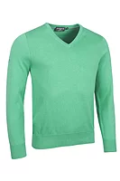 g.EDEN SALE V Neck Cotton Lightweight Golf Sweater Sale - Marine Green