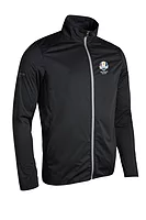 g.RYDER CUP ELRICK Ryder Cup Zip Front Showerproof Performance Lightweight Golf Jacket - Black/Light Grey