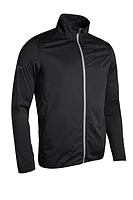 g.ELRICK Full Zip Showerproof Performance Lightweight Golf Jacket - Black/Light Grey