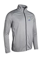 g.RYDER CUP ELRICK Ryder Cup Zip Front Showerproof Performance Lightweight Golf Jacket - Light Grey Marl/Black