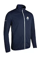 g.RYDER CUP ELRICK Ryder Cup Zip Front Showerproof Performance Lightweight Golf Jacket - Navy/White