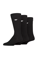 g.ENDRICK 3 Pair Pack Dress Golf Sock - Black