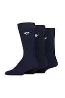g.ENDRICK 3 Pair Pack Dress Golf Sock - Navy
