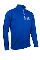 g.RYDER CUP ESK Ryder Cup Quarter Zip Performance Golf Midlayer - Ascot Blue/White