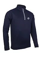 g.THE OPEN ESK The Open Quarter Zip Performance Golf Midlayer - Navy/White