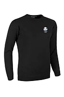 g.RYDER CUP ESTHER Ryder Cup Crew Neck Lambswool Midweight Golf Sweater - Black
