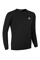 g.THE OPEN ESTHER The Open Crew Neck Lambswool Midweight Golf Sweater - Black