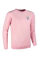 g.RYDER CUP ESTHER Ryder Cup Crew Neck Lambswool Midweight Golf Sweater - Candy