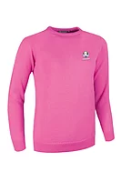g.RYDER CUP ESTHER Ryder Cup Crew Neck Lambswool Midweight Golf Sweater - Hot Pink