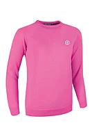 g.THE OPEN ESTHER The Open Crew Neck Lambswool Midweight Golf Sweater - Hot Pink