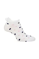 g.EUGENIE Patterned Secret Golf Socks - White/Candy & Navy Dots