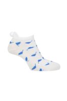 g.EUGENIE Patterned Secret Golf Socks - White/Tahiti Flags