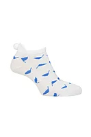 g.EUGENIE Patterned Secret Golf Socks - White/Tahiti Flags