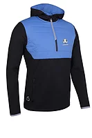 s.RYDER CUP EVEREST Ryder Cup Quarter Zip Colour Block Showerproof Golf Hoodie - Black/Ocean/Silver