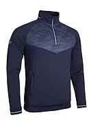 g.FORTH SALE Quarter Zip Hybrid Padded Golf Midlayer Sale - Navy/Navy Camo/Light Grey