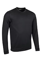 g.FRASER Crew Neck Performance Midweight Golf Midlayer - Black