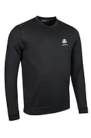 g.RYDER CUP FRASER Ryder Cup Crew Neck Performance Midweight Golf Midlayer - Black