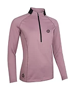 s.THE OPEN GENEVA The Open Thermal Shaped Fleece Midweight Golf Midlayer - Pink Haze/Black