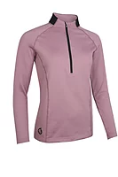 s.GENEVA Thermal Shaped Fleece Midweight Golf Midlayer - Pink Haze/Black