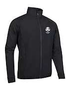 g.RYDER CUP GOVAN Ryder Cup Full Zip Quilted Performance Heavyweight Golf Jacket - Black