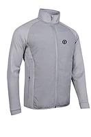 g.THE OPEN GOVAN The Open Full Zip Quilted Performance Heavyweight Golf Jacket - Mid Grey Marl
