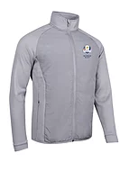 g.RYDER CUP GOVAN Ryder Cup Full Zip Quilted Performance Heavyweight Golf Jacket - Mid Grey Marl