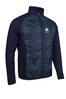 g.RYDER CUP GOVAN Ryder Cup Full Zip Quilted Performance Heavyweight Golf Jacket - Navy/Tartan