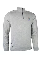 s.RYDER CUP HAMSIN Ryder Cup Zip Lined Merino Heavyweight Golf Sweater - Silver/Gunmetal