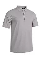 g.HARROW Geometric Tee Tailored Collar Golf Shirt - Linen/Black