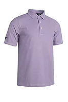 g.HARROW Geometric Tee Tailored Collar Golf Shirt - White/Raspberry/Navy