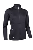g.INDY Full Zip Panelled Performance Midweight Midlayer Jacket - Black