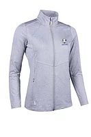 g.RYDER CUP INDY Ryder Cup Full Zip Panelled Performance Midlayer Midweight Jacket - Light Grey Marl