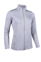 g.INDY Full Zip Panelled Performance Midweight Midlayer Jacket - Light Grey Marl