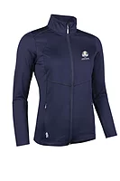 g.RYDER CUP INDY Ryder Cup Full Zip Panelled Performance Midlayer Midweight Jacket - Navy