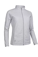 g.IRIS Full Zip Faux Fur Padded Golf Jacket - Stardust Diamond Print/Silver