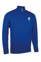 g.RYDER CUP JASPER Ryder Cup Quarter Zip Lightweight Merino Golf Sweater - Ascot Blue