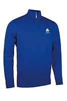 g.RYDER CUP JASPER Ryder Cup Quarter Zip Lightweight Merino Golf Sweater - Ascot Blue