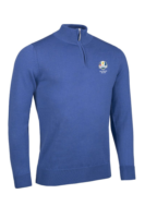 g.RYDER CUP JASPER Ryder Cup Quarter Zip Lightweight Merino Golf Sweater - Tahiti Marl