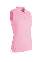 g.JENNA Sleeveless Performance Pique Golf Shirt - Candy