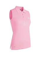 g.THE OPEN JENNA The Open Sleeveless Performance Pique Golf Shirt - Candy